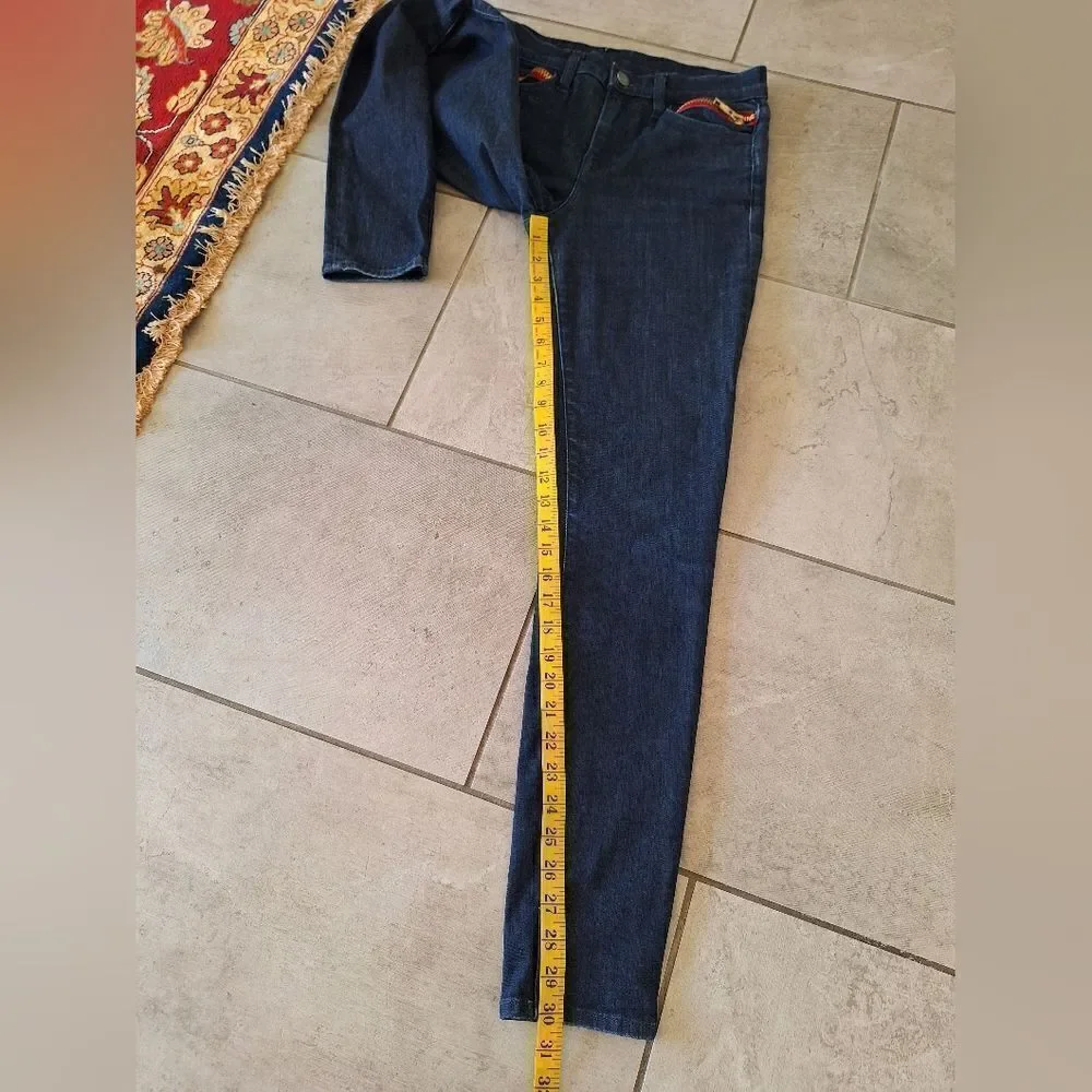 Etienne Msrcel blue jeans red zipper‎ size 27